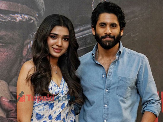 Nagachaitanya And Krithi Shetty At Custody Promotions
